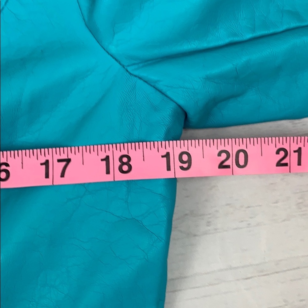 Dollhouse teal button cropped jacket Med - Picture 7 of 7